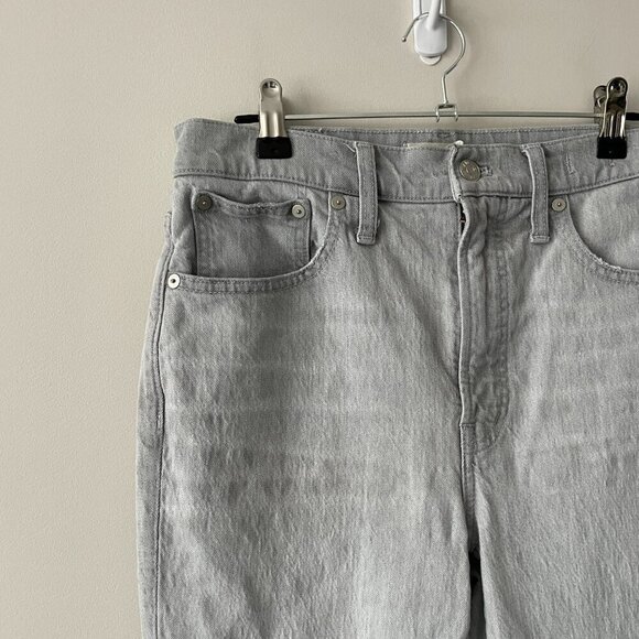 Madewell High Rise Denim Light Wash Casual Slim Demi-Boot Jeans Gray 27 - Picture 5 of 8